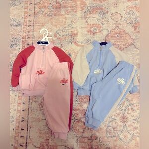 Two Nike matching sets for babygirl